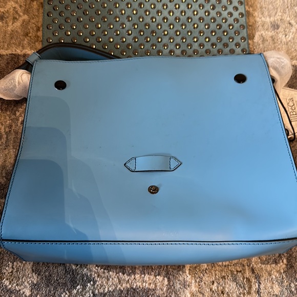 🎀🆕 Blue Studded Leather Crossbody IIIbeca by Joy Gryson - Picture 5 of 10